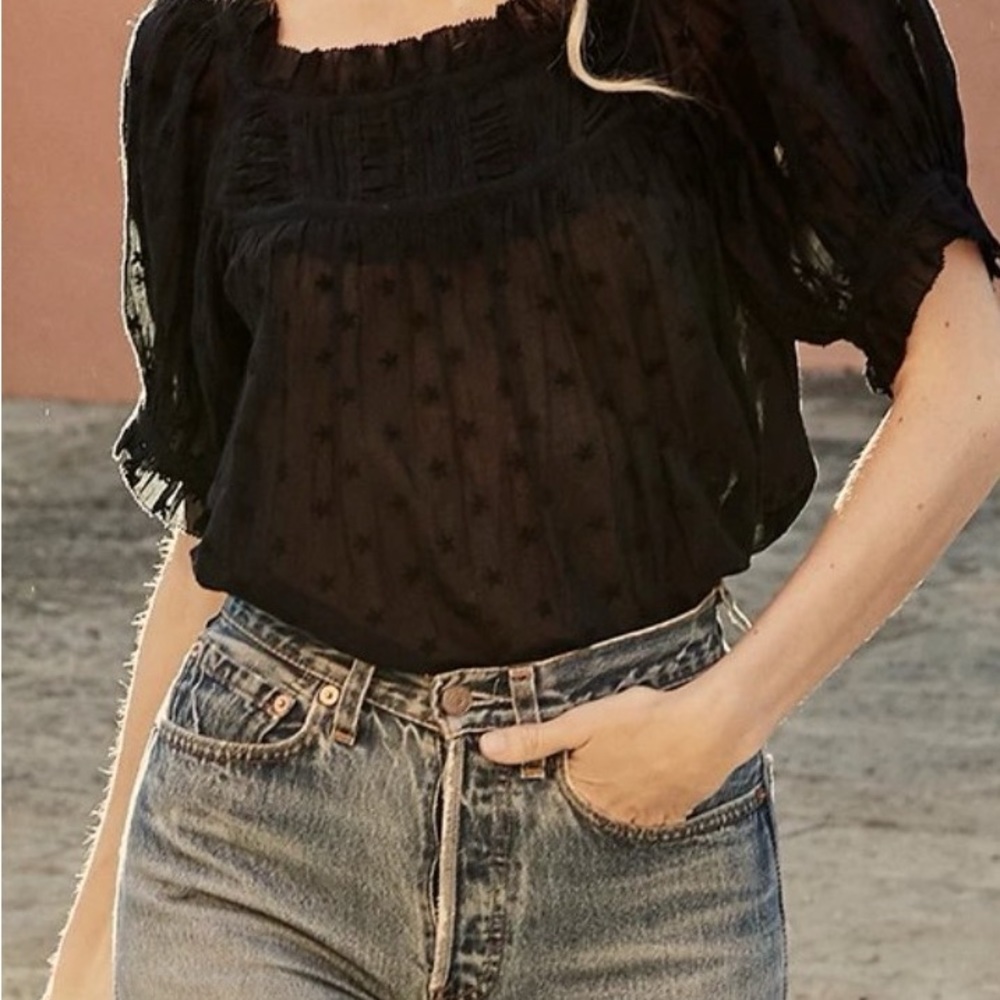 Doen Embroidered Frances Top